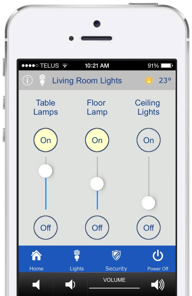 iphone light control